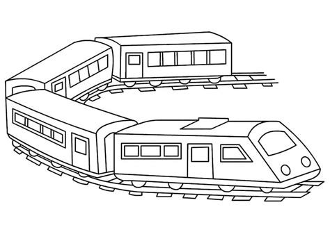 Printable Passenger Train Coloring Page - Free Printable Coloring Pages ...