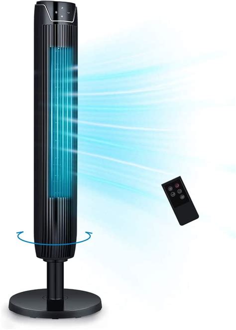 Tower Fan, 42 Inch Portable Oscillating Quiet Cooling Fan with Remote ...