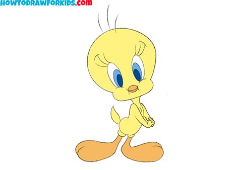 How to Draw Tweety Bird - Easy Drawing Tutorial For Kids