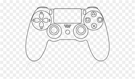 Download Ps4 Controller Drawing Easy Clipart Png Download - PikPng