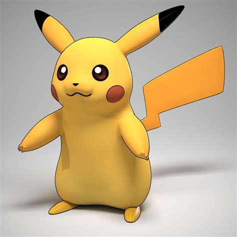 Pikachu Pokemon 3D Model $20 - .unknown .dae .fbx .lxo .obj - Free3D