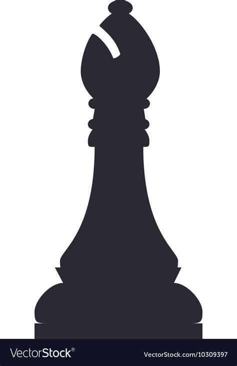 Chess piece bishop Royalty Free Vector Image - VectorStock