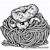 Spaghetti Coloring Pages  Free & Printable sketch template