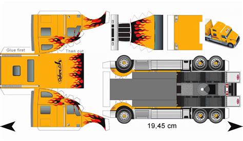 Free Downloadable Printable Paper Models | Trailer-DokerCH | Paper models, Paper car, Paper ...