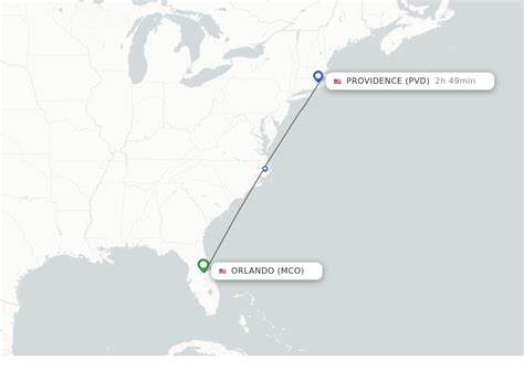 Direct (non-stop) flights from Orlando to Providence - schedules ...