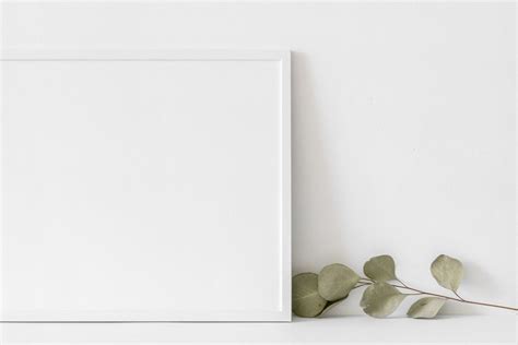 Modern Rustic White Frame Mockup | Rustic white, White frame, Frame mockups