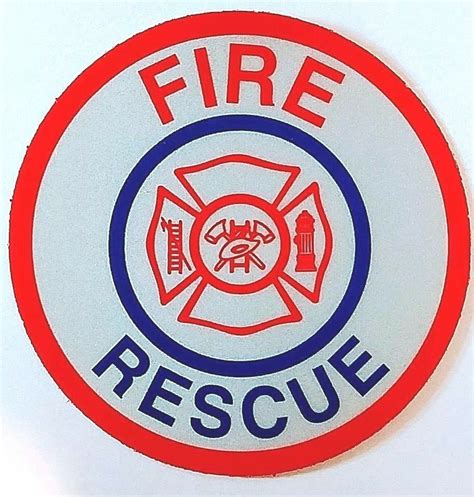 FIRE RESCUE FIRE HELMET OR VEHICLE REFLECTIVE DECAL | eBay | Reflective ...