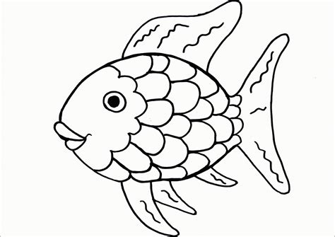 Rainbow Fish Template Printable