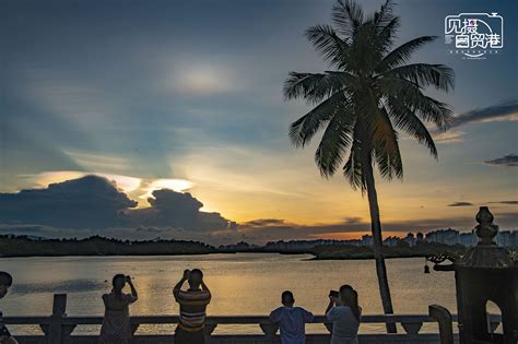 见摄自贸港·唯美夏日｜海南琼海：河畔晚景有诗意 尽享悠闲好惬意