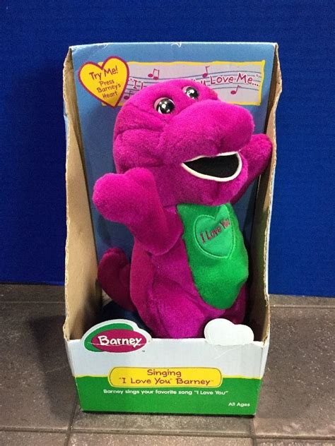 NIB Barney I Love You Barney Singing Plush Doll 10" 2000 LYRICK | #1845232467