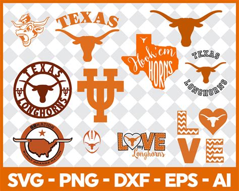 Texas Longhorns Svg, NCAA Bundle Svg, Football University Svg, NCAA ...