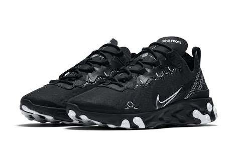 Nike React Element 55 Black Schematic Release Date - SBD