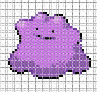 132.ditto by Electryonemoongoddes.deviantart.com on @DeviantArt | Pokemon cross stitch, Pixel ...