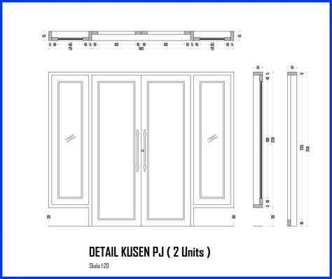 Ukuran Jendela Aluminium, Detail Profil Ukuran Kusen Aluminium