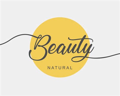 Premium Vector | Minimal beauty typography logo design