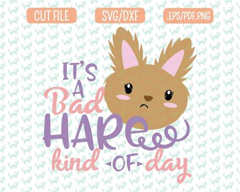 Bad Hair Day Easter SVG DXF Epspdf Png Files for Cutting - Etsy