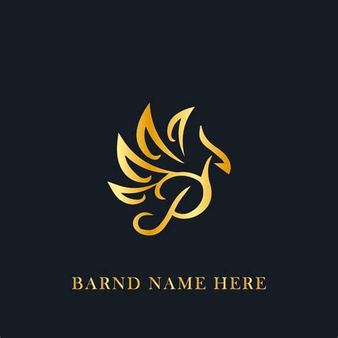 Premium Vector | Golden bird logo design vector template