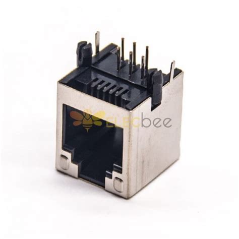 RJ12 Shielded Connectors 90 Degree Through Hole 6p6C PCB Mount 30pcs