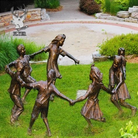 Garden Decoration Life Size Bronze Children Statue Sculpture from China ...