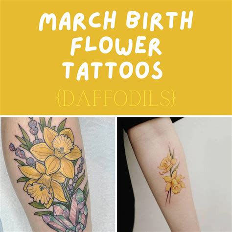 March Birth Flower Tattoo Designs | Best Flower Site