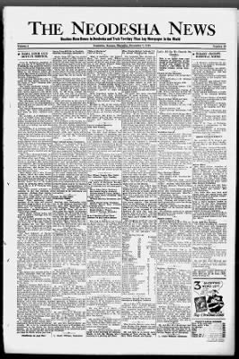 The Neodesha News from Neodesha, Kansas on December 2, 1943 · 1