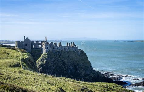 Dunluce Castle Ruins in Northern Ireland Stock Image - Image of filming ...