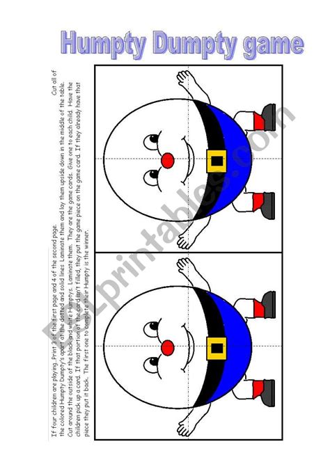 HUMPTY DUMPTY - ESL worksheet by marisa plazas