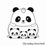 Kawaii Panda Coloring Pages  Free & Printable sketch template