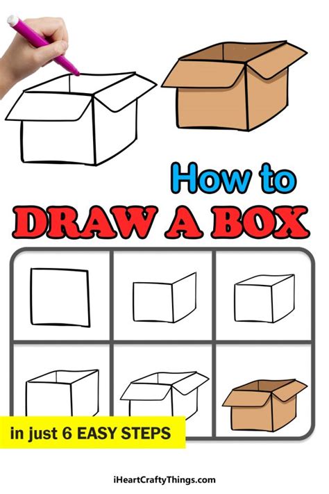 Box Drawing - How To Draw A Box Step By Step