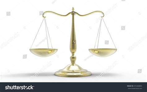 Beam Balance Scale 3d Rendering Stock Illustration 472368805 | Shutterstock