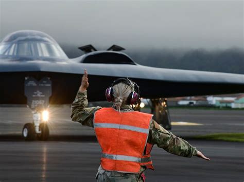 USAF B-2 Spirit aircraft arrives at Lajes field to join BTF missions