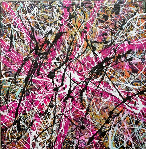 ORIGINAL Abstract Jackson Pollock Style Medium Contemporary Street Art ...