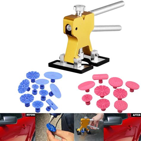 Paintless Dent Repair Puller Kits - PRO Dent Lifter Tools + 20pcs Dent Removal Pulling Tabs for ...