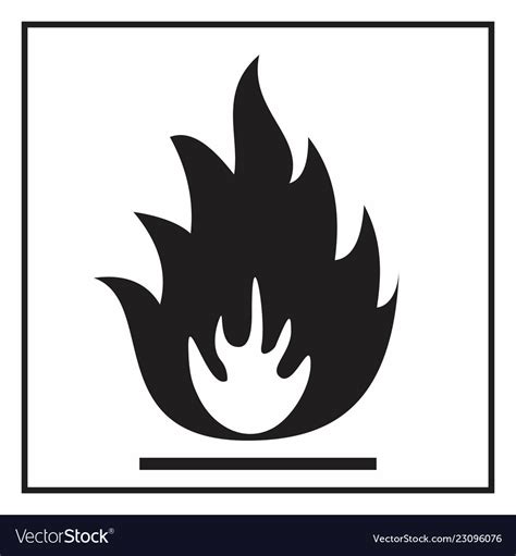 Flammable Hazard Signs Symbols