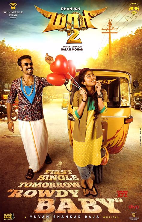 Rowdy Baby First Single From Maari 2 Will Be Released Tomorrow 11 AM ...