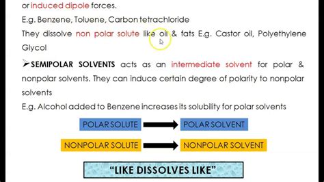 TYPES OF SOLVENTS - YouTube