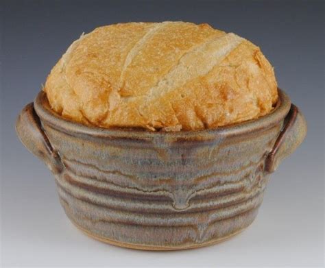 Neal Pottery Bread Baker with 8 Recipes Included - Handmade Stoneware ...