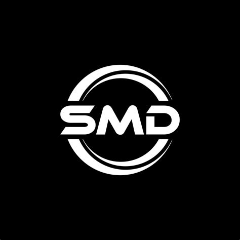 SMD letter logo design in illustration. Vector logo, calligraphy ...