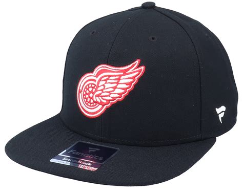 Detroit Red Wings Primary Logo Core Black Snapback - Fanatics cap ...