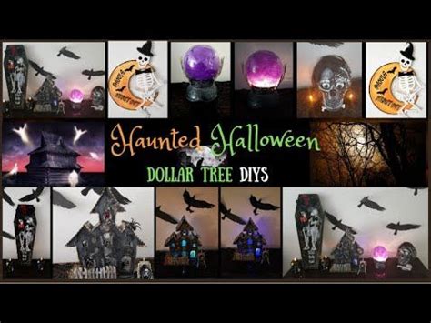 Haunted Halloween| Dollar Tree DIYS| Spooky| GiveAway!! Collab | Dollar ...