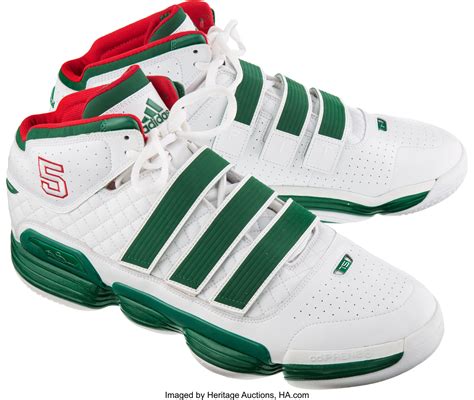 2010 Kevin Garnett Game Worn Boston Celtics Shoes with Malik Sealy | Lot #13613 | Heritage Auctions