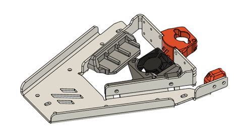 3010 fan mount for Voron 0.1/0.2 Kirigami bed by Robert Samples | Download free STL model ...