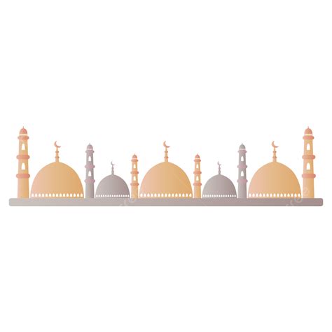 Mosque Or Masjid Vector, Mosque Silhouette, Ramadan Kareem, Mosque Illustration PNG and Vector ...