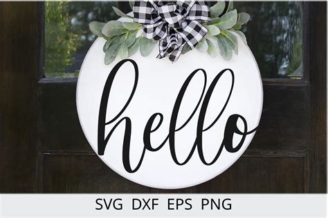 Hello Svg Welcome Svg Round Sign Svg Hello Circle Svg - vrogue.co