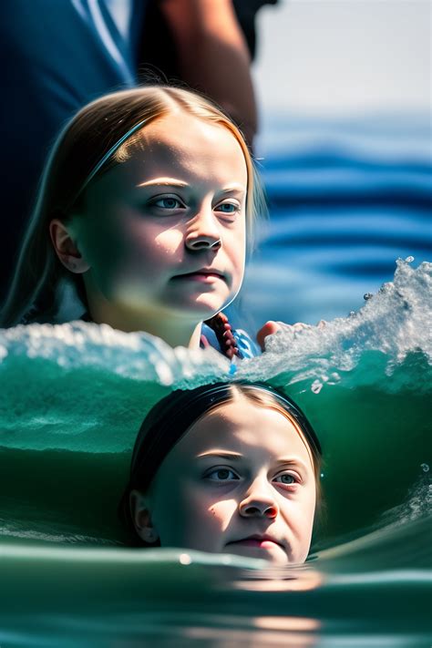 Lexica - Greta thunberg goes swimming