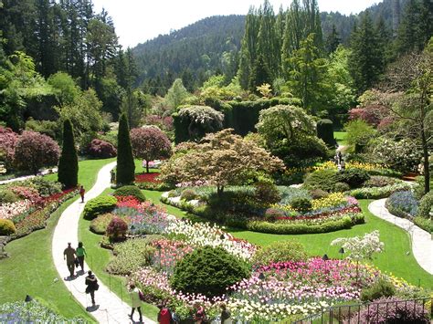 The Sunken Garden at Butchart Gardens, Victoria, BC, Canada, May, 2011. | Butchart gardens ...