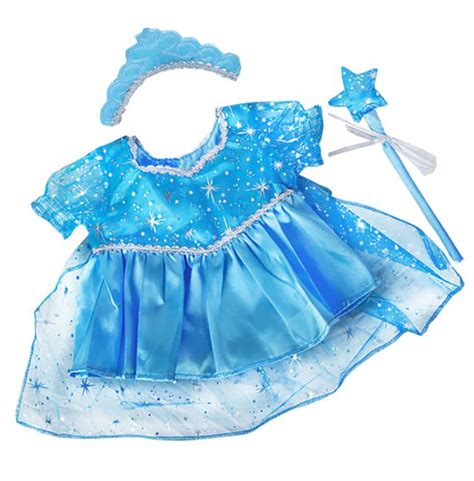 Blue Snow Princess Gown Outfit Teddy Bear Clothes Fits Most 8"-10" Stuffed Animals - Walmart.com