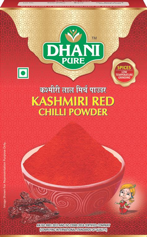 Kashmiri Red Chilli Powder - Dhani Pure Spices