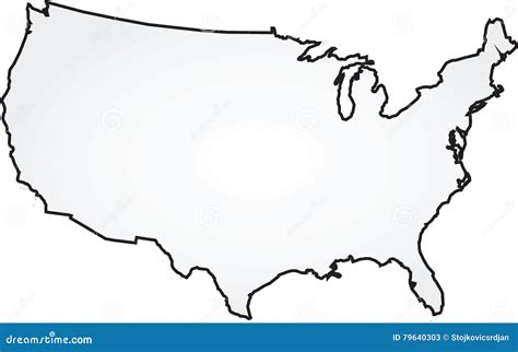 USA map stock vector. Illustration of shape, bars, travel - 79640303