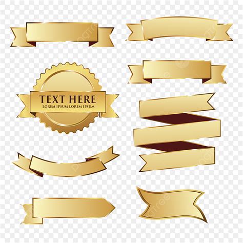 Ribbon Vector Design Images, Ribbons, Golden, Dialog, Speech Bubble PNG ...